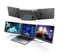 M-laptomo 14" Laptop Screen Extender, Dual Screen Monitor Extender,1080P FHD IPS Laptop Portable Monitor for Laptops 13-17.3",Suit for Windows Mac Android PS5 etc