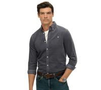 (M, Lauren Navy) Superdry Mens Classic Needle Cordaroy Long Sleeve Shirt