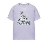 (M, Lavender) Frozen Womens/Ladies The Fire Spirit Are Cool As Ice Olaf & Bruni T-Shirt