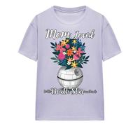 (M, Lavender) Star Wars Womens/Ladies Mom Loved To The Death Star Mothers Day T-Shirt