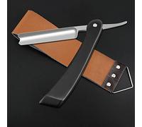 M&LD Cut Throat Razor Kit Reusable Stainless Steel Razors for Shaving Single Edge Razor Blades with Leather Sharpener for Home & Salon Straight Razor Mens Gifts for Farther