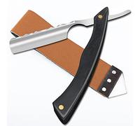 M&LD Cut Throat Razor Kit Single Edge Razor Blades Straight Razors for Shaving Stainless Steel Reusable Razor with Leather Sharpener for Home & Salon Straight Razor Gifts for Father