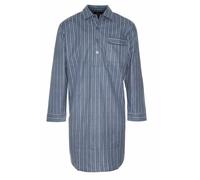 (M, Light Blue-Dark Blue) Champion Mens Brushed Cotton Nightshirt (Pack of 2)