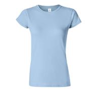 (M, Light Blue) Gildan Ladies Soft Style Short Sleeve T-Shirt