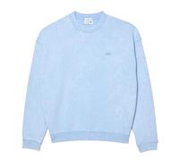 Lacoste Unisex Adult Fleece Washed Loose Sweatshirt - Light Blue - Light Blue - M