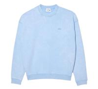 (M, Light Blue) Lacoste Unisex Adult Washed Fleece Loose Fit Sweatshirt
