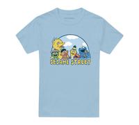 (M, Light Blue) Sesame Street Unisex Adult Group T-Shirt