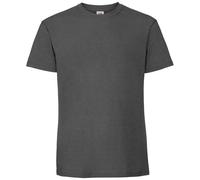 (M, Light Graphite) Fruit Of The Loom Mens Ringspun Premium T-Shirt