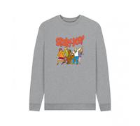 (M, Light Heather) Scooby Doo Unisex Adult Gang Sweatshirt