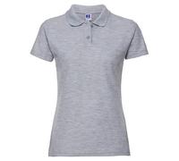 Russell Athletic Womens/Ladies Polycotton Classic Polo Shirt (Light Oxford Grey) - Size Medium