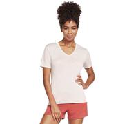 (M, Light Pink) Skechers Womens 2021 Apparel Tranquil V-Neck Modal Chest Pocket T-Shirt