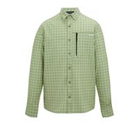 (M, Light Sage) Regatta Mens Checked Insect Repellent Travel Shirt