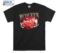 (M) Lightning McQueen Movie Funny Cartoon T shirt T-shirt