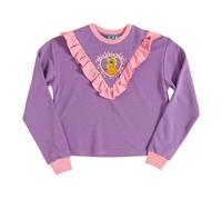 (M, Lilac) My Little Pony Unisex Adult Ruffled Cropped Sweatshirt