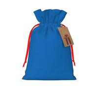 M Linen Christmas Wrap Gift Bags, Mongolian flag Print Drawstring Gift Bags, for Xmas Thanksgiving, Present Decor