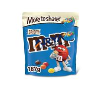 M&.M Crispy Milk Chocolate Pouch Bag 187g - Sharing Treat | M&M'S CRISPY CHOCOLATE,PERFECT FOR SHARING