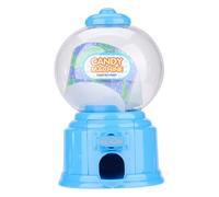 M&M Dispenser Candy Dispenser, Candy Machine Plastic, Mini Twisting Box Gumballs Dispenser Kids Piggy Bank Blue Children Kindergarten GiftBlue