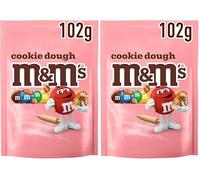 M&M’s Cookie Dough Chocolate Sweet Bag 102g | Small Milk Chocolate Pouch with Crispy Centre | Personal Chocolate Treats for Commute Snacking, Desk Breaks & Coffee Pairing (Pack of 2)
