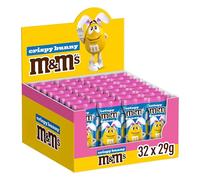M&M’s Milk Chocolate Crispy Bunny 32-Pack 29g Each - Bulk Easter Chocolate Bunnies with M&M Minis, Crispy Chocolate Filling, Easter Egg Hunt, Party Bag Filler & Sharing Treat