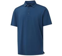 M MAELREG Golf Shirts for Men Dry Fit Performance Chest Print Color Block Moisture Wicking Casual Short Sleeve Polo Shirts, B- Blue, S