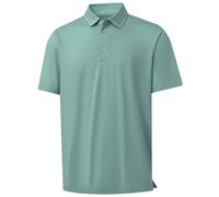 M MAELREG Golf Shirts for Men Dry Fit Performance Chest Print Color Block Moisture Wicking Casual Short Sleeve Polo Shirts, B- Beryl Green, 3XL
