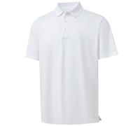 M MAELREG Golf Shirts for Men Dry Fit Performance Chest Print Color Block Moisture Wicking Casual Short Sleeve Polo Shirts, B- White, XL