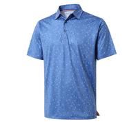 M MAELREG Golf Shirts for Men Dry Fit Short Sleeve Print Performance Moisture Wicking Polo Shirt, Pacific Golf Victory, XXL