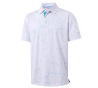 M MAELREG Mens Golf Shirt Short Sleeve Dry Fit Print Moisture Wicking Performance Patterns Collared Polo Shirt, Abstract Stripe, Medium