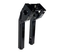 M Maintenanse 1.0" Pullback Handlebar Risers for Harley Street Bob Low Rider S ST 2018-2023 (Black, 10 Inches)