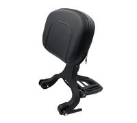M Maintenanse Adjustable Sissy Bar Backrest With Folding Luggage Rack For Harley/Indian/BMW R18/Honda,Black