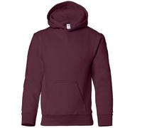 (M, Maroon) Gildan Heavy Blend Childrens Unisex Hooded Sweatshirt Top / Hoodie