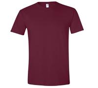 (M, Maroon) Gildan Mens Short Sleeve Soft-Style T-Shirt