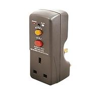 M masterplug MSTARCDKGMP MASTERPLUG RCD Adaptor Saftey Plug Socket Current Braker 240V 13A, 3000 W