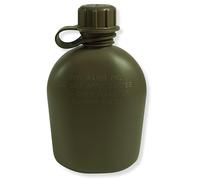 M MCGUIRE GEAR GI Style 1 Qt. Rugged Plastic Canteen, Made in USA, Durable Polyethylene Plastic (Olive Drab)