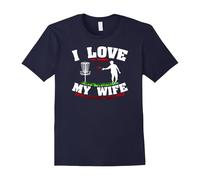 (M) Men's PREMIUM LOVE it when MY WIFE lets me disc golf Funny T-shirt-Father's Day