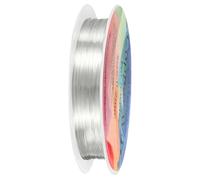 M METERXITY 0.2 mm/32 Gauge Copper Wire for Jewelry Making, 82FT Copper Beading Craft Wire for Jewelry/Weaving/DIY Crafting/Planting, Color-Retaining [25M, Bright Silver]