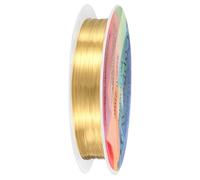 M METERXITY 0.2 mm/32 Gauge Copper Wire for Jewelry Making, 82FT Copper Beading Craft Wire for Jewelry/Weaving/DIY Crafting/Planting, Color-Retaining [25M, KC-Gold]