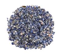 M METERXITY 0.22lb/100g Assorted Tumbled Chips Stone, 5-7 mm Crushed Crystal Quartz Pieces for Vases Filler/Aquarium/Succulent Plants Decor, Irregular Shaped Stones [Light Blue]