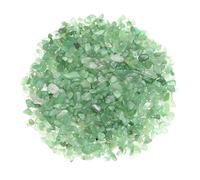 M METERXITY 0.22lb/100g Assorted Tumbled Chips Stone, 5-7 mm Crushed Crystal Quartz Pieces for Vases Filler/Aquarium/Succulent Plants Decor, Irregular Shaped Stones [Green]