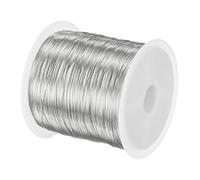 M METERXITY 0.3mm Jewelry Wire, 28 Gauge 328FT Craft Wire Copper Beading Wire for Jewelry Making/Planting/Weaving/DIY Crafting, Soft Metal Wires [100M, Silver]