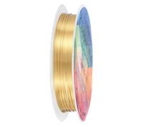 M METERXITY 0.5 mm/24 Gauge Copper Wire for Jewelry Making, 20.3FT Copper Beading Craft Wire for Jewelry/Weaving/DIY Crafting/Planting, Color-Retaining [6.2M, KC-Gold]