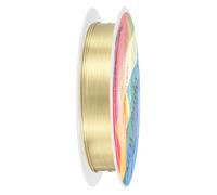 M METERXITY 0.6 mm/22 Gauge Copper Wire for Jewelry Making, 13.1FT Copper Beading Craft Wire for Jewelry/Weaving/DIY Crafting/Planting, Color-Retaining [4M, Light Golden]
