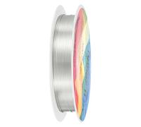 M METERXITY 0.6 mm/22 Gauge Copper Wire for Jewelry Making, 13.1FT Copper Beading Craft Wire for Jewelry/Weaving/DIY Crafting/Planting, Color-Retaining [4M, Bright Silver]
