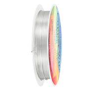 M METERXITY 0.8 mm/20 Gauge Copper Wire for Jewelry Making, 7.5FT Copper Beading Craft Wire for Jewelry/Weaving/DIY Crafting/Planting, Color-Retaining [2.3 M, Bright Silver]