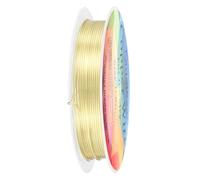 M METERXITY 0.8 mm/20 Gauge Copper Wire for Jewelry Making, 7.5FT Copper Beading Craft Wire for Jewelry/Weaving/DIY Crafting/Planting, Color-Retaining [2.3 M, Light Golden]