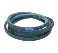 M METERXITY 1/2 x 105 Inch Mower Deck Belt Lawnmower Drive Aramid Fiber Construction Garden Mower Transmission Belt Durable Replacement for Most Lawnmowers Dark Green