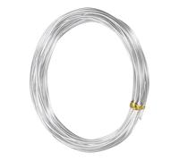 M METERXITY 1.5mm Bonsai Training Wire, 16.4 Feet Total Anodized Aluminum Bonsai Wires for Bonsai Tree Shaping/Branches Fixing/Trunk Holding/DIY Crafting [Silver]