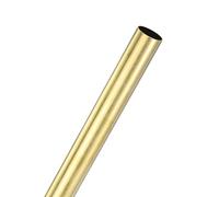 M METERXITY 1-Pack 200mm Brass Round Tube, 16mm OD 0.5mm Wall Thickness H62 Brass Seamless Tubing for Construction/Machining/DIY Crafting, Metal Straight Pipe [0.63x0.02x7.9IN]