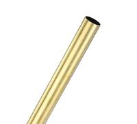 M METERXITY 1-Pack 200mm Brass Round Tube, 17mm OD 0.5mm Wall Thickness H65 Brass Seamless Tubing for Construction/Machining/DIY Crafting, Metal Straight Pipe [0.67x0.02x7.9IN]