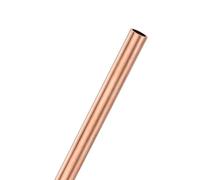 M METERXITY 1-Pack 200mm Copper Round Tube, 10mm OD 1mm Wall Thickness Copper Seamless Tubing for Construction/Machining/DIY Crafting, Metal Straight Pipe [0.39x0.04x7.87IN]